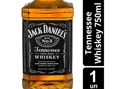 Jack Daniel's Tw Nro 7 Whiskey 40° Botella X 750 Ml