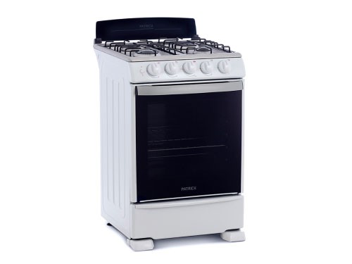 Cocina a gas 55 cm Blanca Patrick