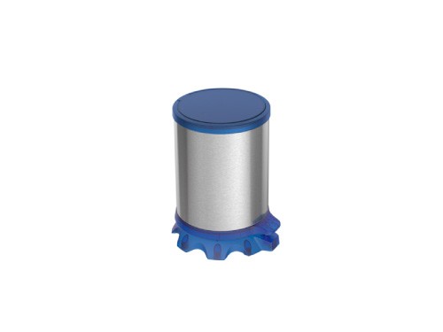 Tacho Tramontina Acero Inox Translúcido Azul con Pedal 5 l