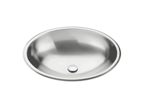 Bacha Lavatorio Oval de Acero Inoxidable 40x27 cm Tramontina