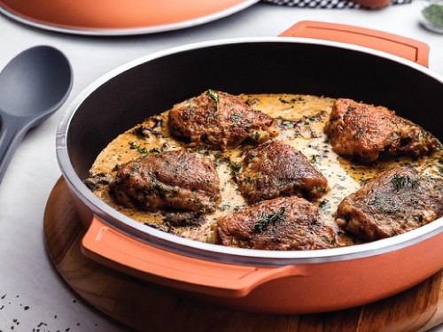 Sartén horno con Tapa de aluminio forjado 32cm Tramontina