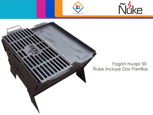 Fogón Parrilla Huapi 50 Incluye Dos Parrillas Ñuke