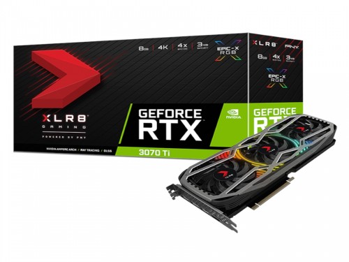 Placa de video Nvidia PNY XLR8 GeForce RTX 30 Series RTX 3070 Ti 8Gb