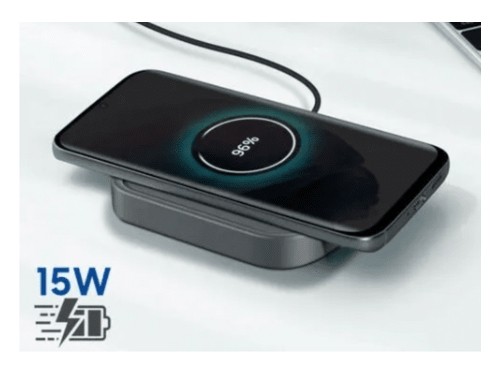 CARGADOR INALAMBRICO SAMSUNG SUPER RAPIDO NEGRO 15W