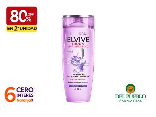 Shampoo Hidra Hialurónico Elvive x 400 ml