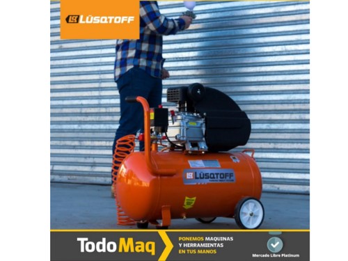 Compresor De Aire Eléctrico Portátil 2.5hp 50l Accesorios