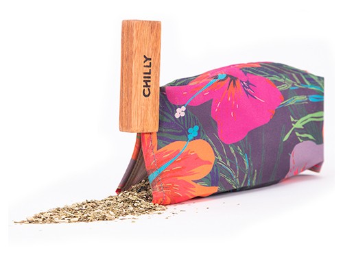 Yerbera de Tela Chilly 500 grs Diseño Hibiscus