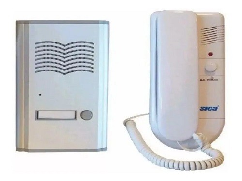 Kit Portero Electrico Embutir 220 v Telefono + Frente Sica