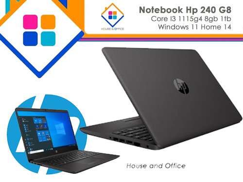 Notebook 240 G8 plateado 14" Intel Core i3 1005G1 8GB HP