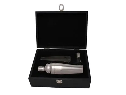 SET DE BARMAN EN CAJA DE MADERA