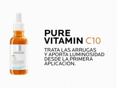Serum Pure Vitamin C10 pieles sensibles 30ml - La Roche Posay