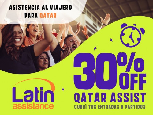 Asistencia al viajero para Qatar por 30 días Latin Assistance