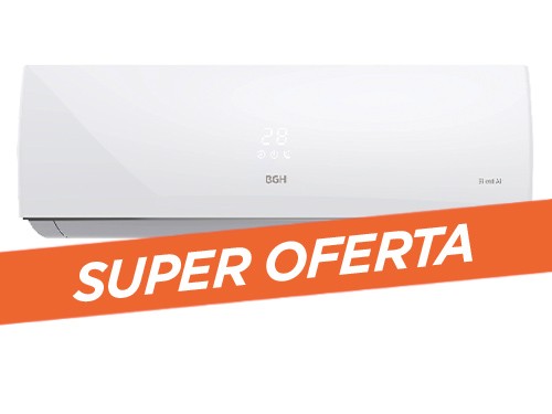 AIRE ACONDICIONADO SPLIT BGH BS26WCAU FRIO/CALOR 2279 FRIGORIAS