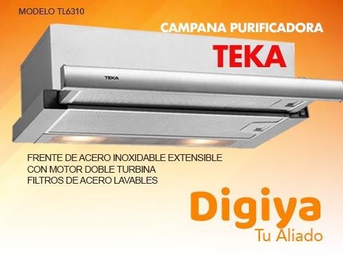 Campana Purificador Teka Tl6310 Ix 60cm C/envio Digiya