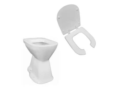 Juego Sanitarios Discapacitados Inodoro Alto Tapa Asiento
