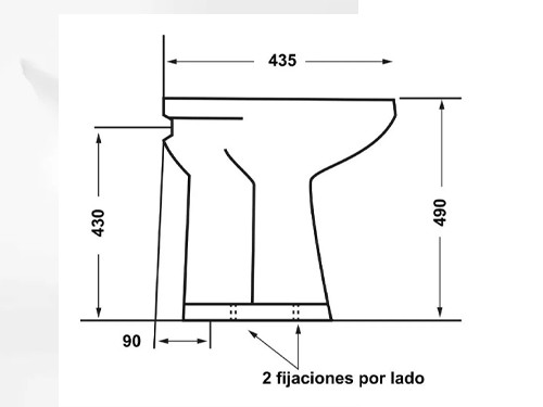 Juego Sanitarios Discapacitados Inodoro Alto Tapa Asiento