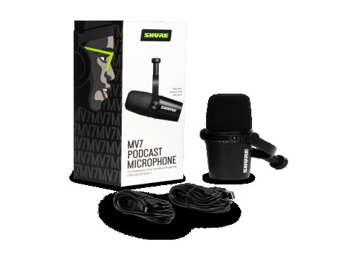 Microfono Shure MV7  Podcast Gamer USB XLR