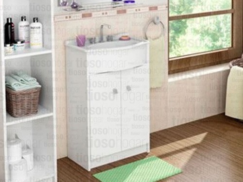 Mueble Para Baño Tioso Hogar Clásico Dos Puertas De 51cm De Ancho, 78.