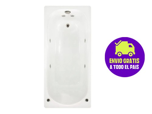 Hidromasaje Acrilico Brillante 160x70 Calidad Premium Envio