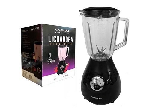 Licuadora Winco Vaso Vidrio 500W