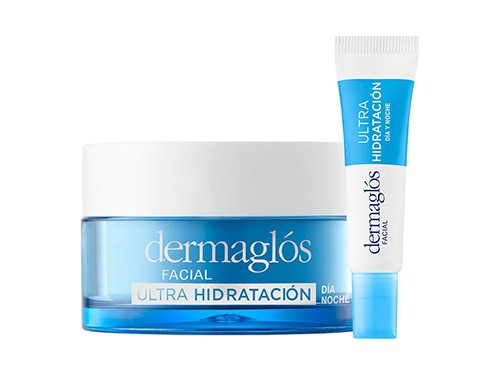 Kit Facial Dermaglós Ultra Hidratante Crema Contorno Ojos