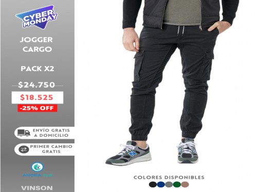 Jogger Cargo Pack X2