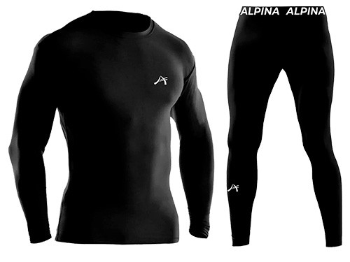 CONJUNTO TERMICO COMPLETO REMERA + CALZA ALPINA FRIZADO