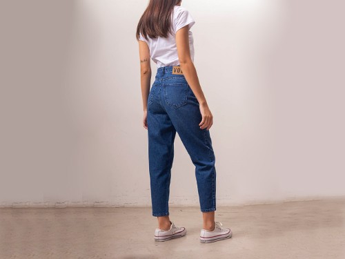 Jean Mom Azul Oscuro