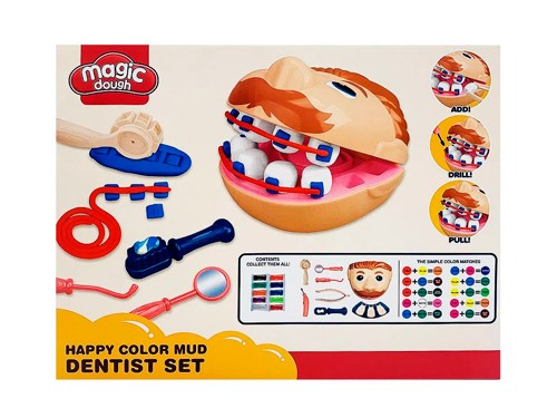 Juego Masas De Colores Para Modelar Set Dentista Incluye Accesorios
