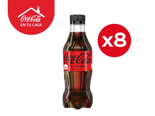 8 Coca-Cola Sin Azúcares 237ml