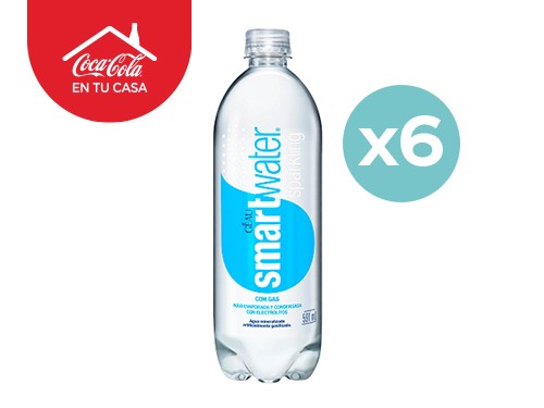 6 Smartwater Con Gas 591ml
