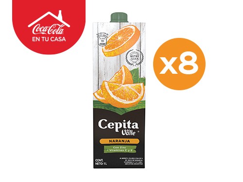 8 Cepita del Valle Naranja 1L