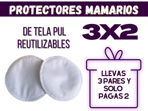 PROTECTORES MAMARIOS - De tela lavables y reutilizables - Risueños