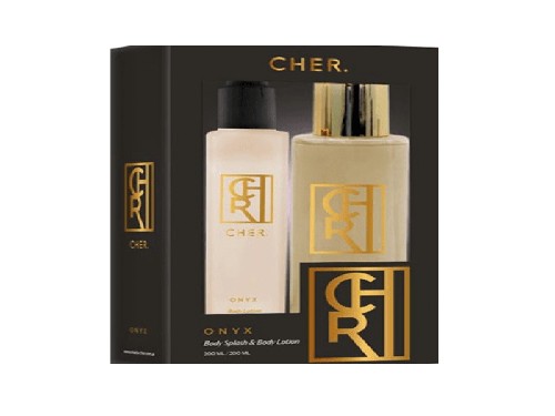 Perfume Cher Onyx Body Splash 200 Ml + Body Lotion 200 Ml Cofre