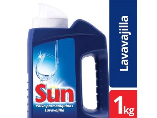Sun Detergente En Polvo Para Lavavajilla Botella 1 Kg