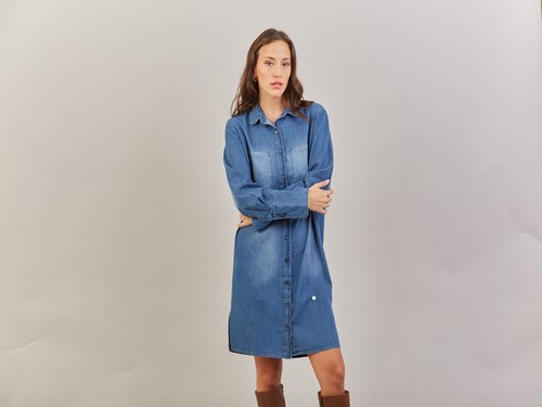 Vestido camisero de jean La Dolfina