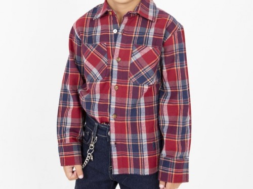 CAMISA NIÑOS CUADRILLE BORDO - PETIT GARZON
