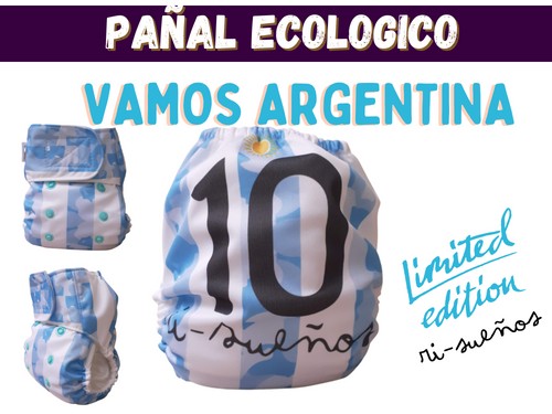 PAÑAL ECOLÓGICO UNITALLE - Edición limitada Argentina - Risueños