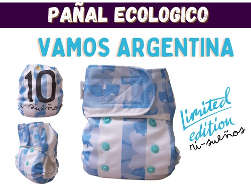 PAÑAL ECOLÓGICO UNITALLE - Edición limitada Argentina - Risueños