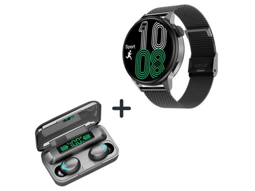Combo Smartwatch DT4 + Auriculares F9-5