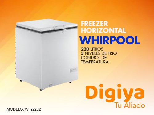 Freezer Horizontal Whirlpool Wha22d2 220litros Blanco Digiya