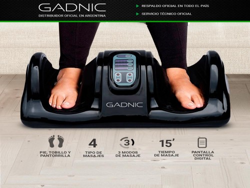 Masajeador Gadnic Healthy Feet Pies Tobillos y Pantorrillas 3 Modos Di