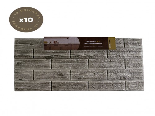 Pared Decorativa Placa Autoadhesiva 3D x4 Unidades