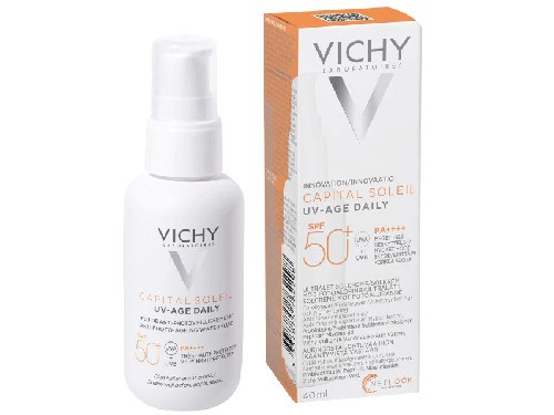 Vichy Protector Solar Facial Capital Soleil UV-Age Daily FPS 50+ 40 ml