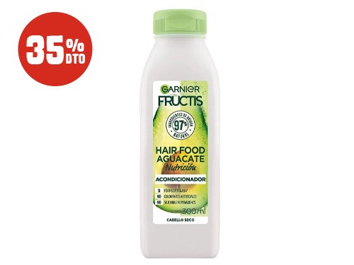 35% Dto.  acondicionador fructis hair food aguacate 300 ml.

