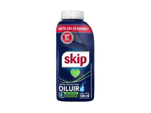 Jabón liquido Skip bio enzimas diluible 500