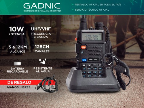 Handy Gadnic Wk1000us Kit x4 Bi-Banda 10w 128CH Hasta 12km