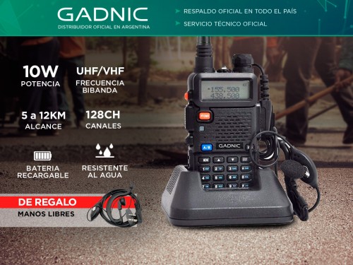 Handy Gadnic Wk1000us Kit x3 Bi-Banda 10w 128CH Hasta 12km