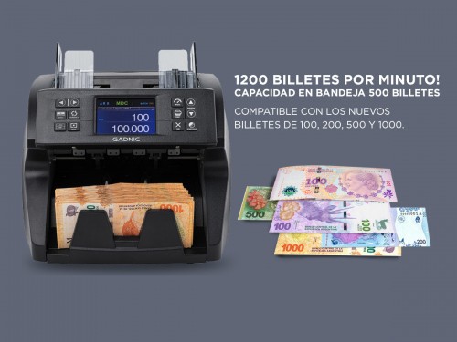 Contadora De Billetes Gadnic C-10 1200 Bill/Min Homologada Detector Fa