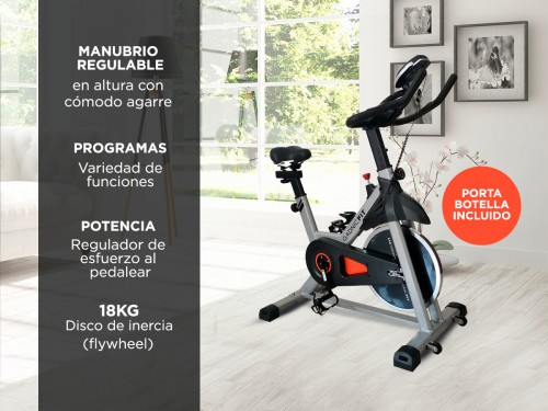 Bicicleta Fija Gadnic G-Spinning Indoor Disco Inercia 18kg Regulable c